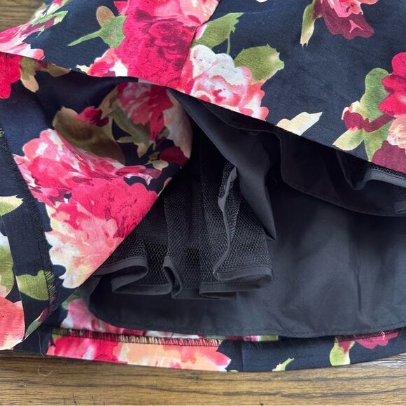 Laura Ashley Black Pink Floral Dress - Picture 5 of 6